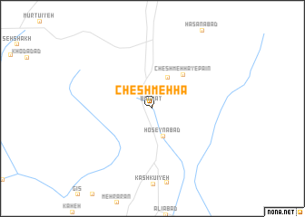 map of Cheshmehhā