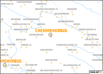 map of Cheshmeh Kabūd