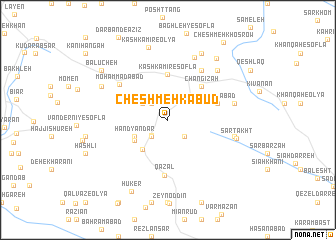 map of Cheshmeh Kabūd