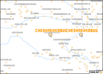 map of Cheshmeh Kabūd