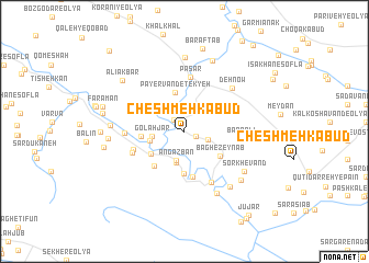 map of Cheshmeh Kabūd