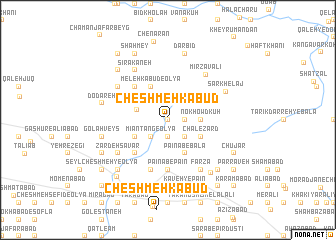 map of Cheshmeh Kabūd