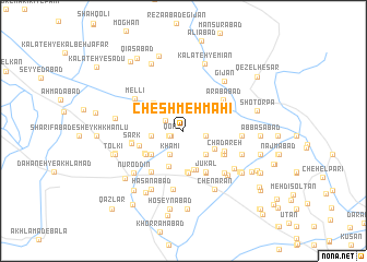 map of Cheshmeh Māhī