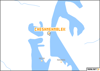 map of Cheshmeh Malek