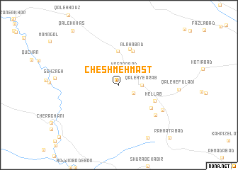 map of Cheshmeh Māst