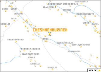 map of Cheshmeh Mūrīneh