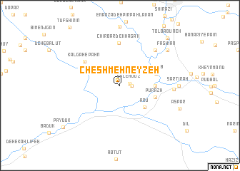 map of Cheshmeh Neyzeh