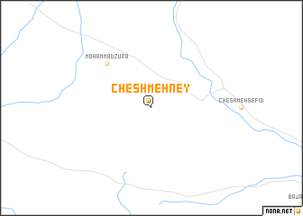 map of Cheshmeh Ney