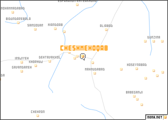 map of Cheshmeh ‘Oqāb