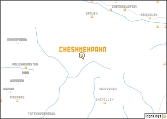 map of Cheshmeh Pahn