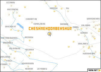 map of Cheshmeh Qombeh Shūr