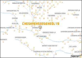 map of Cheshmeh Sardeh-e ‘Olyā