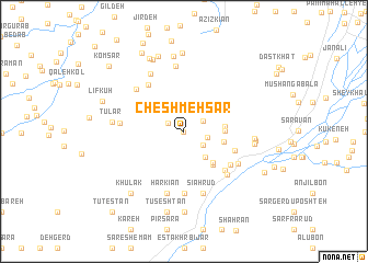 map of Cheshmeh Sar