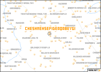 map of Cheshmeh Sefīd-e Āqābeygī