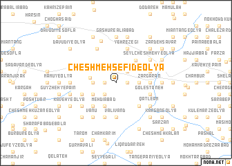 map of Cheshmeh Sefīd-e ‘Olyā