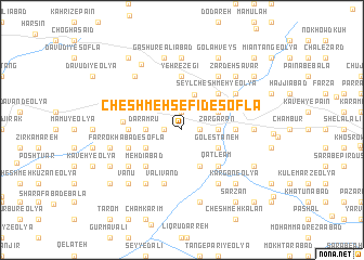 map of Cheshmeh Sefīd-e Soflá