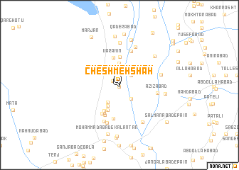 map of Cheshmeh Shāh