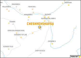 map of Cheshmeh Shūrsū