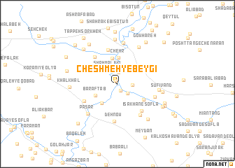 map of Cheshmeh-ye Beygī