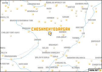 map of Cheshmeh-ye Dargāh