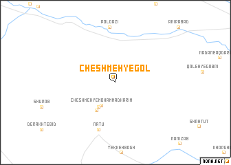 map of Cheshmeh-ye Gol