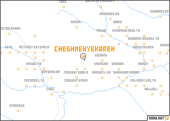 map of Cheshmeh-ye Kareh