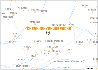 map of Cheshmeh-ye Kūh-e Sorkh