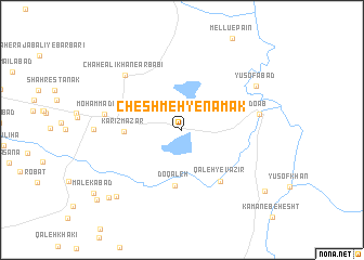 map of Cheshmeh-ye Namak