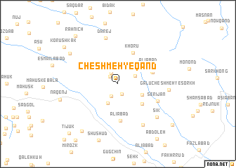 map of Cheshmeh-ye Qand