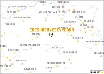 map of Cheshmeh-ye Seyyedān