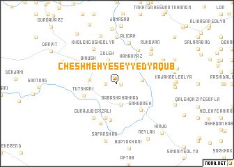 map of Cheshmeh-ye Seyyed Ya‘qūb