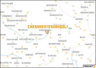 map of Cheshmeh-ye Shāh Qolī