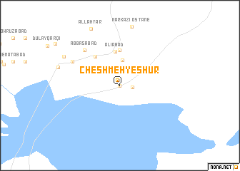 map of Cheshmeh-ye Shūr