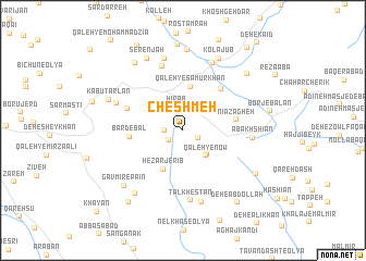 map of Cheshmeh