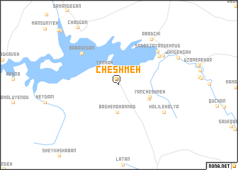 map of Cheshmeh