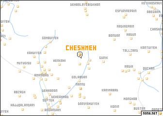 map of Cheshmeh