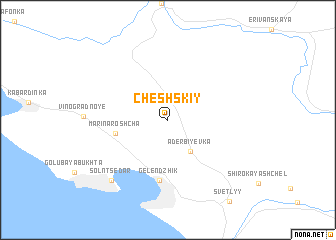 map of Chëshskiy