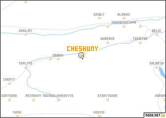 map of Cheshuny