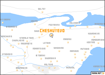 map of Cheshuyevo