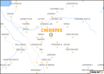 map of Chesières