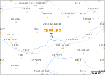 map of Chesler