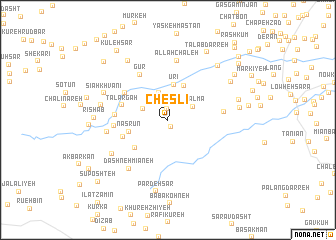 map of Cheslī