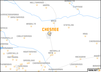 map of Chesnee