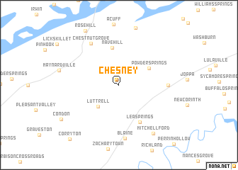 map of Chesney