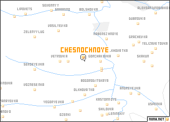 map of Chesnochnoye