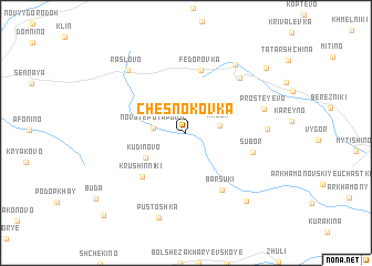 map of Chesnokovka