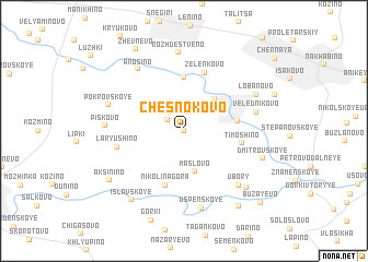 map of Chesnokovo