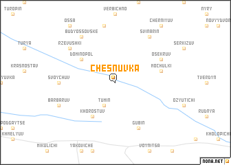 map of Chesnuvka