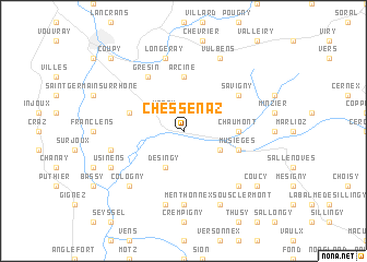 map of Chessenaz