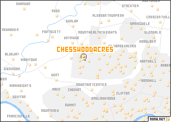 map of Chesswood Acres